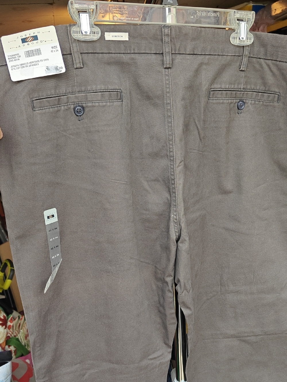 Joseph Abboud Men's Stretch Chinos - Brown